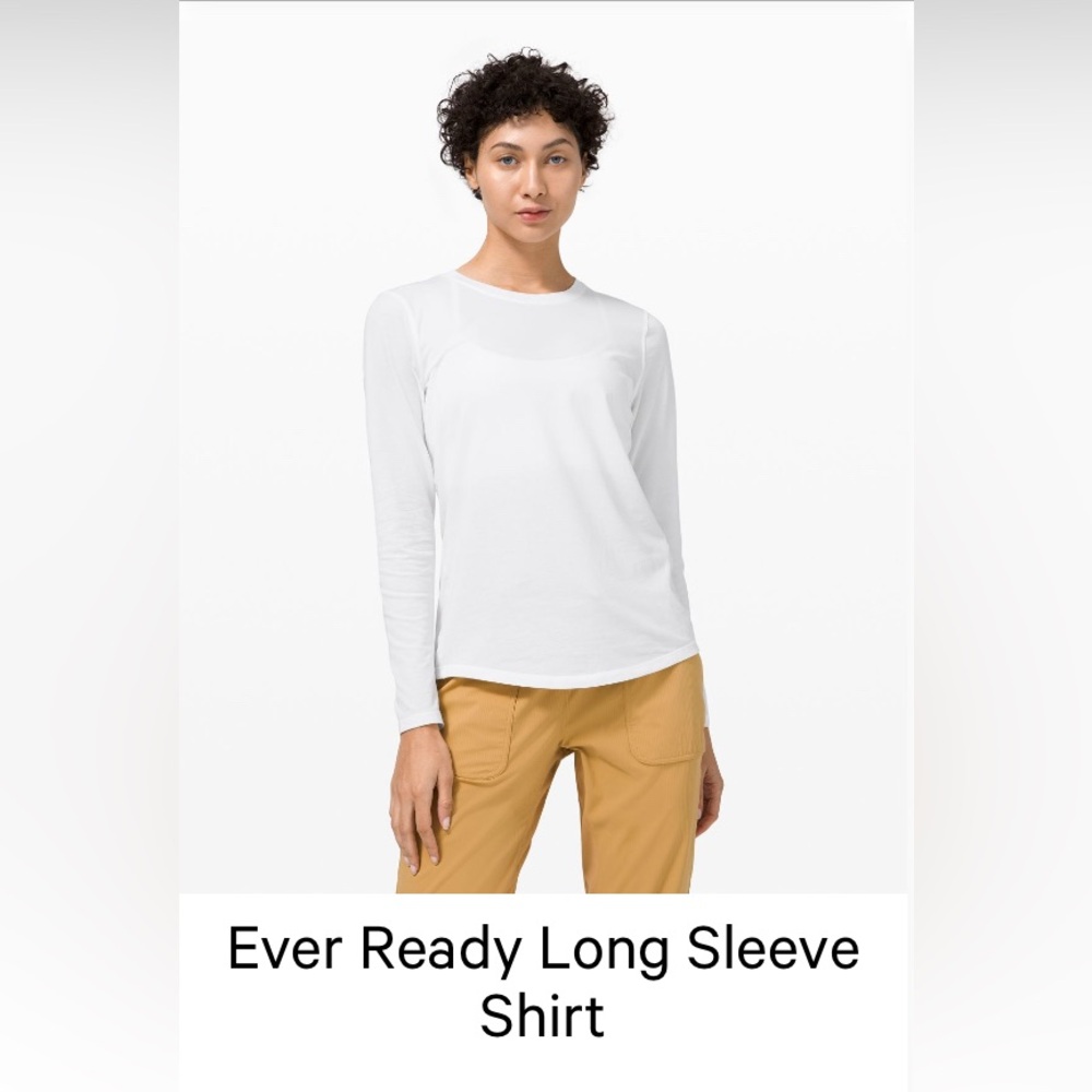 lululemon athletica Ever Ready Long Sleeve Shirt - White